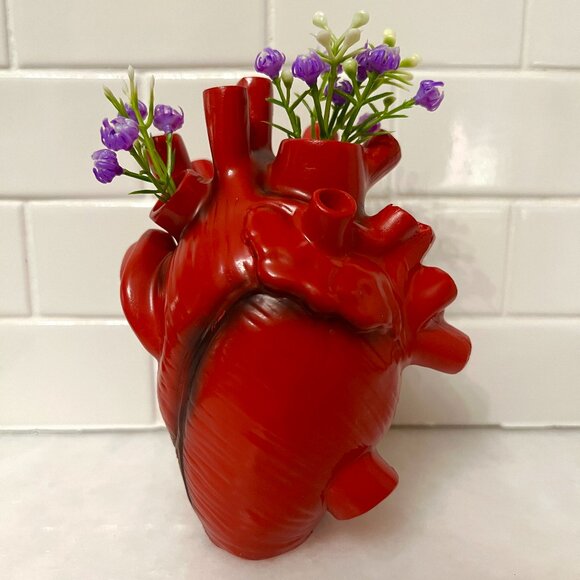 3-D Printed Anatomical Heart Vase - Why Not? - Picture 1 of 4